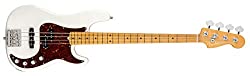 Fender American Ultra Precision Bass MN Arctic Pearl w/Hardshell Case