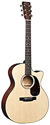 Martin Guitar GPC-16E Mahogany with Gig Bag, Acoustic-Electric Guitar, Mahogany and Sitka Spruce Construction, Gloss-Top Finish, GP-14 Fret, and Low Oval Neck Shape