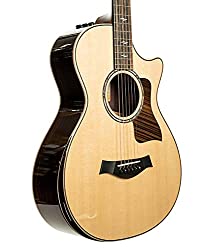 Taylor 812ce, 12-fret Acoustic-electric Guitar - Natural with V-Class Bracing and Radiused Armrest