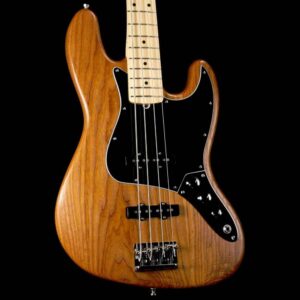 Fender Limited Edition American Pro Jazz Bass Electric Guitar, Rosewood Fingerboard, Natural Roasted Ash