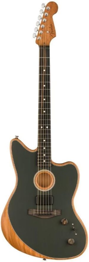 Fender American Acoustasonic Jazzmaster Tungsten Ebony Fingerboard