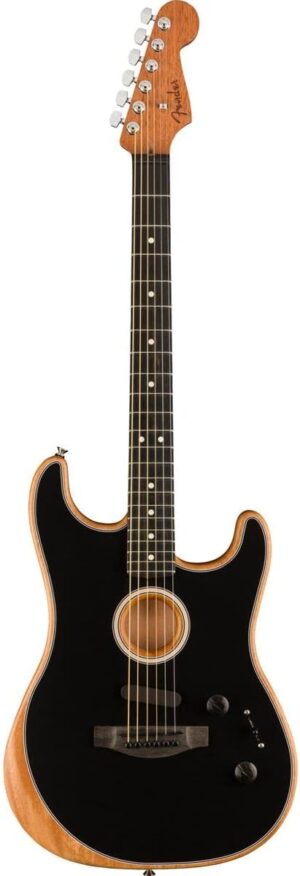 Fender Acoustasonic Stratocaster Black w/Premium Gig Bag