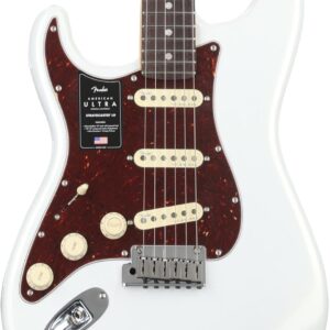 Fender American Ultra Stratocaster Left-Handed Electric Guitar Arctic Pearl