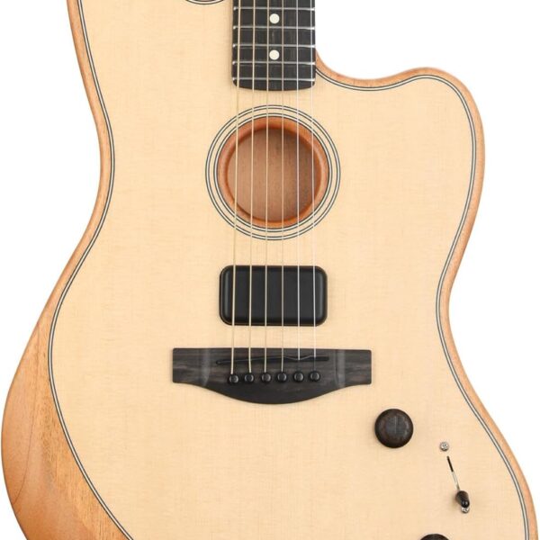 Fender American Acoustasonic Jazzmaster Natural Ebony Fingerboard