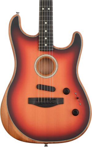 Fender Acoustasonic Stratocaster 3-Tone Sunburst w/Premium Gig Bag