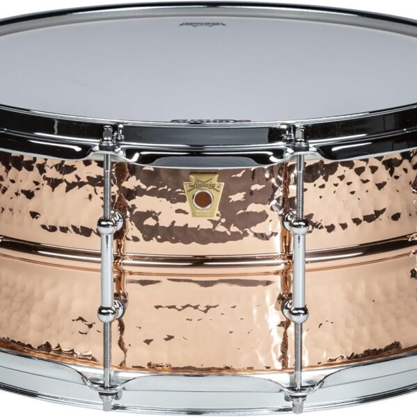 Ludwig Copper Phonic Hammered Snare Drum 14 x 6.5 in. Copper Finish with Tube Lugs