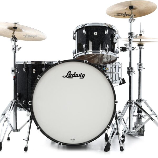 Ludwig NeuSonic 3-piece Shell Pack - Ebony Pearl