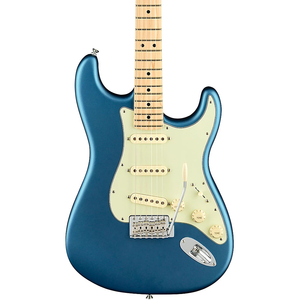 Fender American Performer Stratocaster Maple Guitar Satin Lake Placid Blue