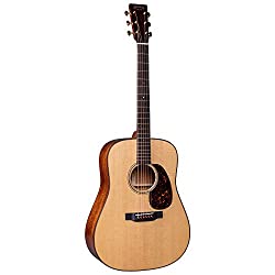 Martin Guitar D-18 Modern Deluxe Acoustic Guitar with Hardshell Gig Case, Sitka Spruce and Mahogany Construction, Gloss-Top Finish, D-14 Fret, and Vintage Deluxe Neck Shape with High-Performance Taper