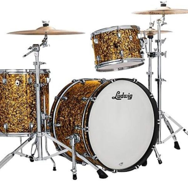 Ludwig Neusonic Fab 22" 3 Piece Shell Pack, Butterscotch Pearl (LN34233TXA6)