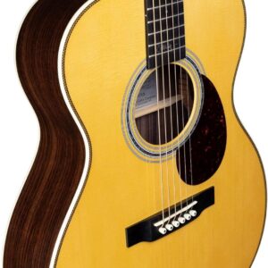 Martin Guitar OMJM John Mayer Acoustic-Electric Guitar with Hardshell Case, Spruce and Rosewood Construction, Gloss Finish, and 000-14 Fret