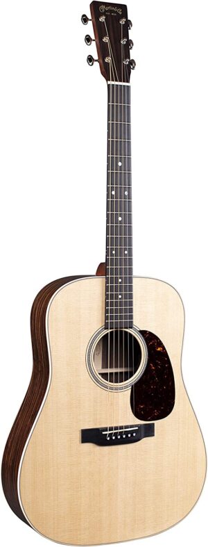 Martin Guitar D-16E Rosewood with Gig Bag, Acoustic-Electric Guitar, Sitka Spruce and East Indian Rosewood Construction, Gloss-Top Finish, D-14 Fret, and Low Oval Neck Shape