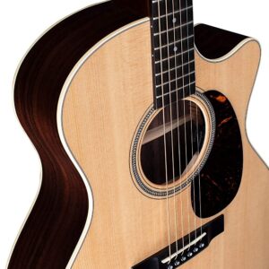 Martin Guitar GPC-16E Rosewood with Gig Bag, Acoustic-Electric Guitar, East Indian Rosewood and Sitka Spruce Construction, Gloss-Top Finish, GP-14 Fret, and Low Oval Neck Shape