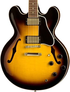 Gibson Custom ES-335 Dot Electric Guitar, Vintage Sunburst, Figured Maple