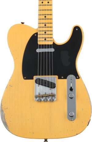 Fender Custom Shop 1950 Double Esquire Relic Electric Guitar - Aged Nocaster Blonde