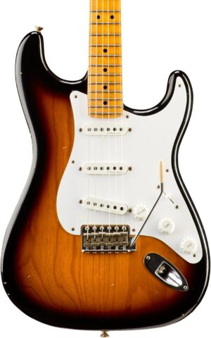 Fender Custom Shop Eric Clapton Journeyman Relic Signature Stratocaster with Maple Fingerboard 2-Color Sunburst