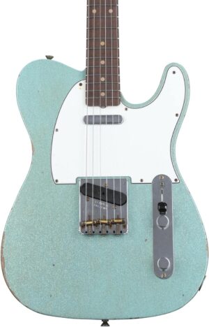 Fender Custom Shop Limited-edition '61 Telecaster Relic Electric Guitar - Aged Blue Sparkle