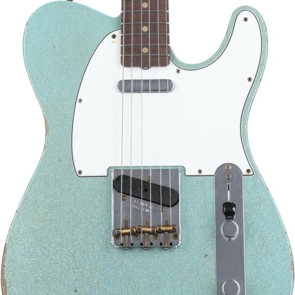 Fender Custom Shop Limited-edition '61 Telecaster Relic Electric Guitar - Aged Blue Sparkle