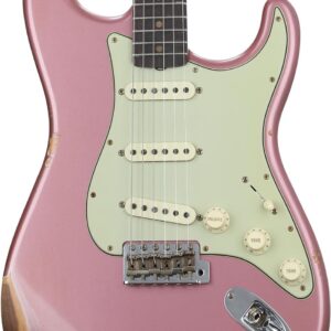 Fender Custom Shop Limited-edition '63 Stratocaster Relic - Aged Burgundy Mist Metallic