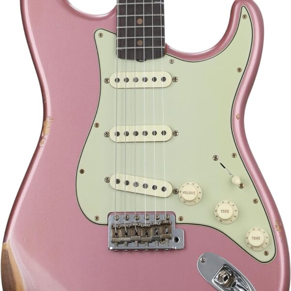 Fender Custom Shop Limited-edition '63 Stratocaster Relic - Aged Burgundy Mist Metallic
