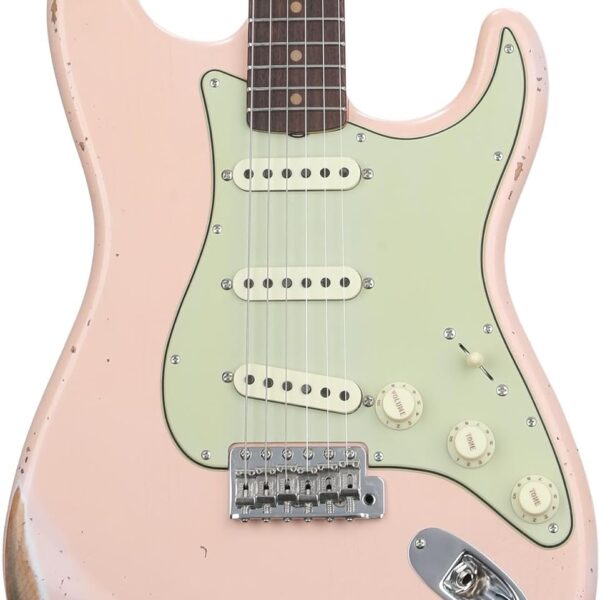 Fender Custom Shop Late-1962 Stratocaster Relic Electric Guitar with Closet Classic Hardware - Super-faded Aged Shell Pickguard