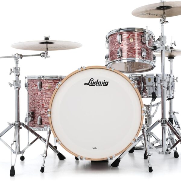 Ludwig Classic Maple Pro Beat 24 3-piece Shell Pack - Vintage Pink Oyster