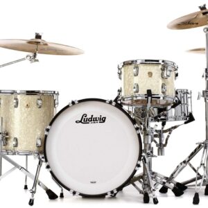 Ludwig Classic Maple Downbeat 20 Shell Pack - Vintage White Marine