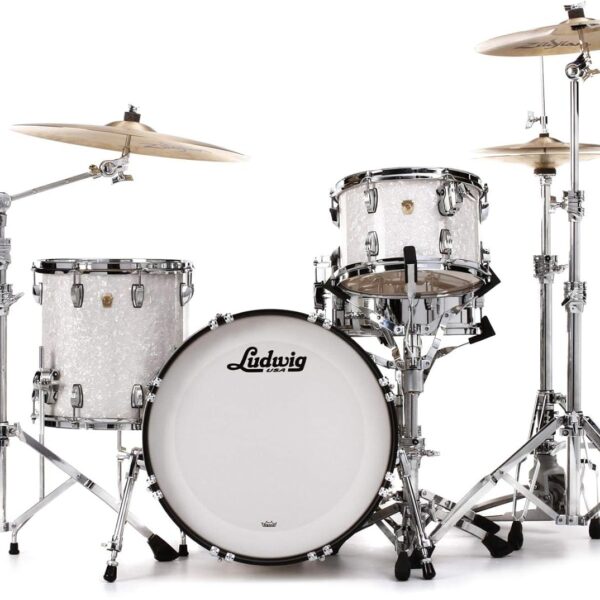 Ludwig Classic Maple Downbeat 20 Shell Pack - White Marine Pearl
