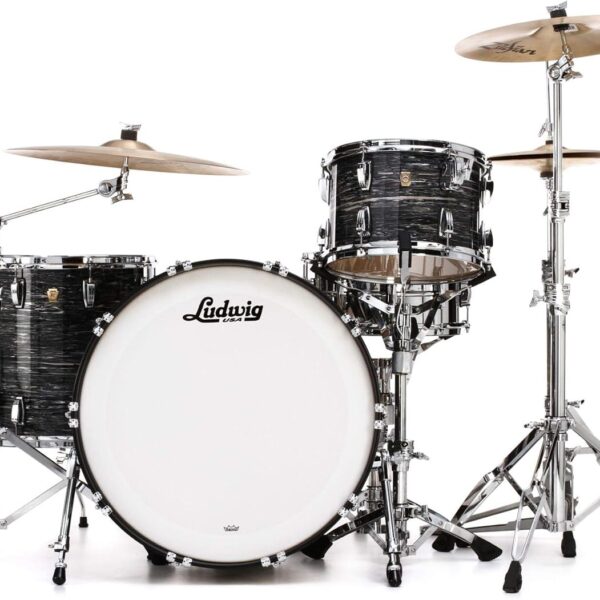 Ludwig Classic Maple Pro Beat 24 Shell Pack - Vintage Black Oyster Pearl