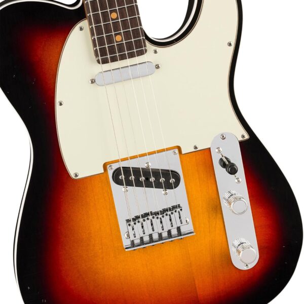 Fender American Ultra Luxe Vintage '60s Telecaster Custom, Rosewood Fingerboard - 3-Color Sunburst Bundle with Case