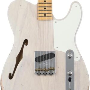 Fender Custom Shop Limited-edition Red Hot Esquire Relic Semi-hollow body Electric Guitar - Aged White Blonde