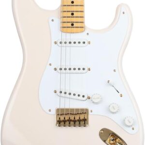 Fender Custom Shop Limited-edition 1954 Hardtail Stratocaster DLX Closet Classic Electric Guitar - Faded Shell Pink