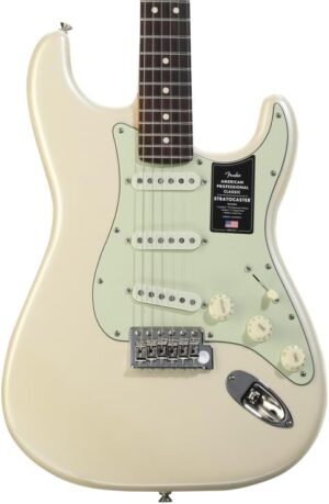 Fender American Professional Classic Stratocaster Electric Guitar - Olympic Pearl