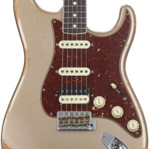 Fender Custom Shop Limited-edition '67 HSS Stratocaster Heavy Relic Electric Guitar - Aged Shoreline Gold