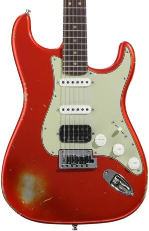 Fender Custom Shop NAMM Limited Deluxe Stratocaster Relic Electric Guitar - Candy Tangerine