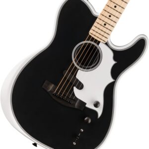 Fender Limited-edition Jack White Triplesonic Acoustasonic Telecaster - Blacktop Arctic White