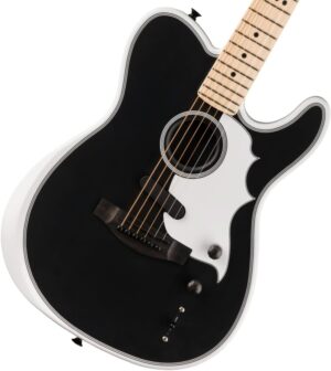 Fender Limited-edition Jack White Triplesonic Acoustasonic Telecaster - Blacktop Arctic White