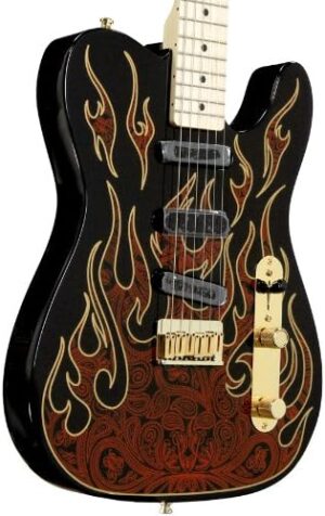 Fender James Burton Telecaster, Maple Fretboard - Red Paisley Flames