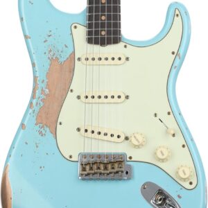 Fender Custom Shop Limited-edition 1964 L-series Stratocaster Heavy Relic Electric Guitar - Aged Daphne Blue