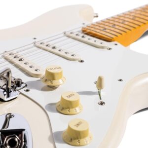 Fender Lincoln Brewster Stratocaster Electric Guitar - Olympic Pearl with Maple Fingerboard
