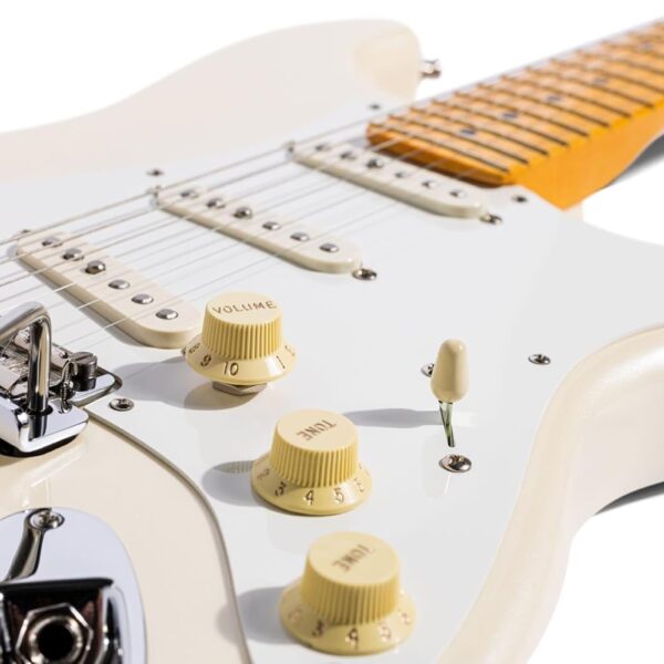 Fender Lincoln Brewster Stratocaster Electric Guitar - Olympic Pearl with Maple Fingerboard