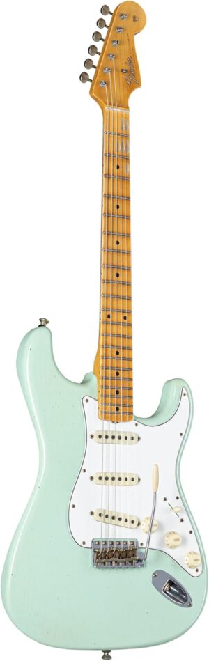 Fender Custom Shop Postmodern Stratocaster Journeyman Relic Electric Guitar - Aged Surf Green with Maple Fingerboard