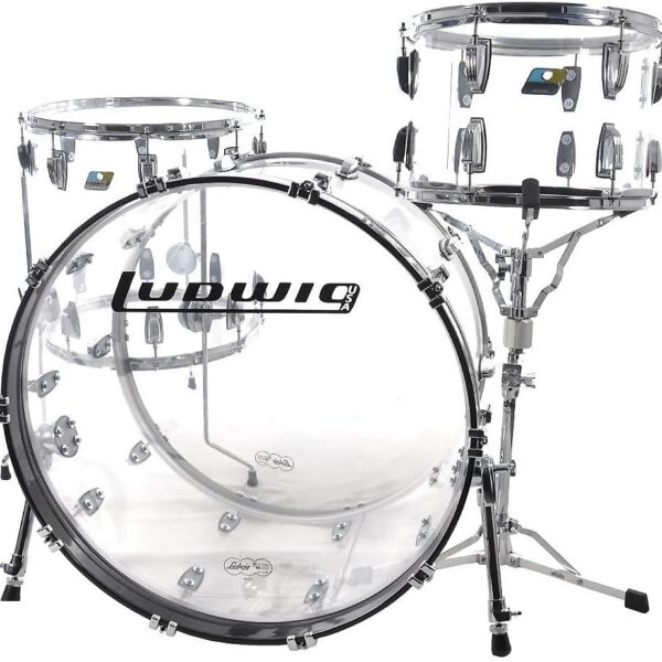 Ludwig Vistalite 13/16/24 3pc. Drum Kit Clear