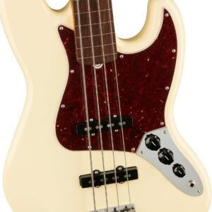 Fender American Professional II Jazz Bass, Olympic White, Fretless, Rosewood Fingerboard