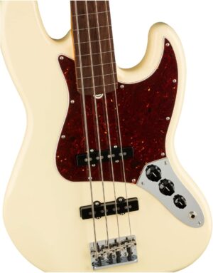 Fender American Professional II Jazz Bass, Olympic White, Fretless, Rosewood Fingerboard
