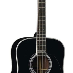 Martin D-35 Johnny Cash Acoustic Guitar – Black, Spruce & Rosewood, D-14 Fret