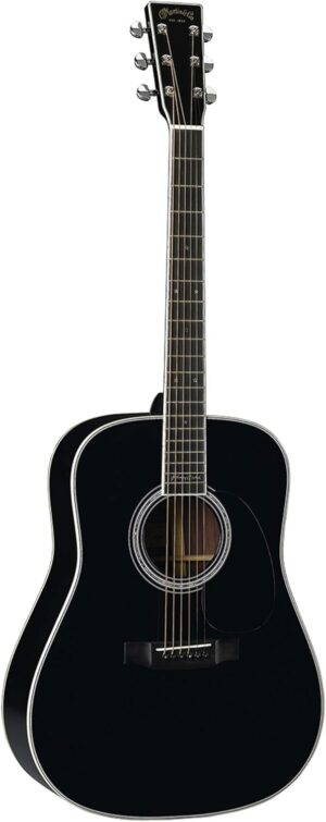 Martin D-35 Johnny Cash Acoustic Guitar – Black, Spruce & Rosewood, D-14 Fret