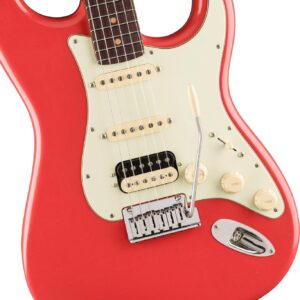 Fender American Ultra Luxe Vintage '60s Stratocaster HSS – Rosewood, Fiesta Red Bundle