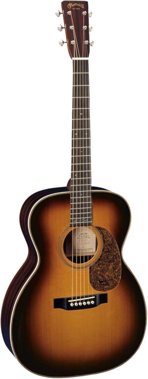 Martin Guitar 000-28 Eric Clapton Sunburst Acoustic Guitar with Hardshell Case, Spruce and Rosewood Construction, Gloss Finish, 000-14 Fret, and Modified-V Neck Shape
