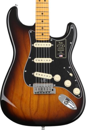 Fender American Ultra Luxe Stratocaster – 2-Color Sunburst with Maple Fingerboard